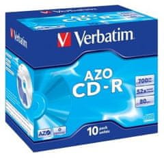 Verbatim CD-R(10 paketov)Jewel/Crystal/52x/700MB