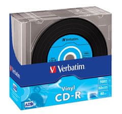 Verbatim CD-R AZO 700MB, 52x, vinil, tanko ohišje 10 kosov