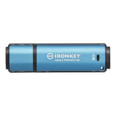 Kingston Ironkey Vault Privacy 50/8GB/USB 3.2/USB-A/modra