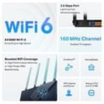 TP-Link WiFi usmerjevalnik Archer AX55 Pro WiFi 6 AP, 3x GLAN, 1x GWAN, 1x 2,5GWan, 574Mbps 2,4/ 2402Mbps 5GHz