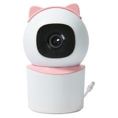 Immax NEO LITE SMART Varnostna notranja kamera BABY, 355° 50°, P/T, Wi-Fi, 4MP, roza, TUYA