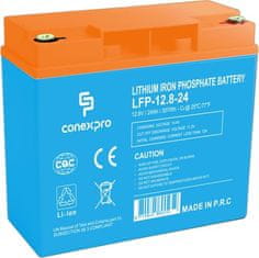 Baterija Conexpro LFP-12.8-24 LiFePO4, 12V/24Ah, T12, Bluetooth
