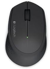 Logitech M280/Ergonomski/Optični/Desnoročni/1.000 DPI/Brezžični USB/črna