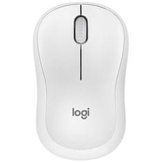 Logitech Wireless M240 tiha miška - optična, brezžična, 3 gumbi, tiha, bluetooth, 400-4000 dpi, bela