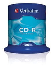 Verbatim CD-R(100 kosov)Spindl/ExtraProtect/52x/700