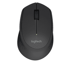 Logitech M280/Ergonomski/Optični/Desnoročni/1.000 DPI/Brezžični USB/črna