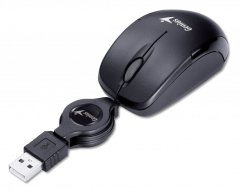 Genius Micro Traveler V2/ žični/ 1200 dpi/ USB/ črn