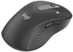 Logitech Mouse Signature M650 Velika/optična/brezžična/400-2000 dpi/5 gumbov/ bolt/grafit/levoročna