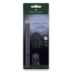 Faber-Castell Grafitni svinčnik Sparkle Black komplet 4 kosov