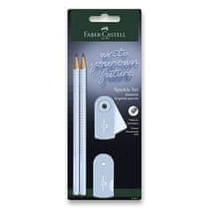 Faber-Castell Sparkle Sky Blue grafitni svinčnik komplet 4 kosov