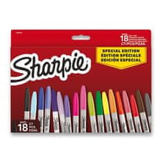 Sharpie Permanentni marker SE Red komplet 18 barv