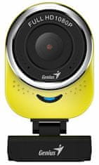 Genius spletna kamera QCam 6000/ rumena/ Full HD 1080P/ USB2.0/ mikrofon