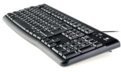 Logitech Logitechova žična tipkovnica K120 - EMEA - CZ postavitev - črna