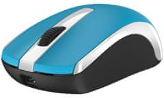 Genius ECO-8100 Miška, brezžična, optična, 1600 dpi, polnilna, USB, modra