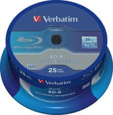 Verbatim BD-R SL (6x, 25 GB),NON-ID, 25 keksov