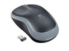 Logitech M185 nano/Office/Optical/1000 DPI/Wireless USB/Gray