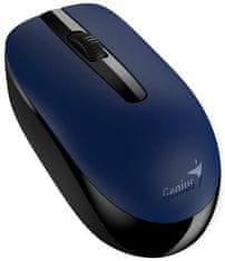 Genius NX-7007 Miška, brezžična, optična, 1200 dpi, 3 gumbi, senzor Blue-Eye, USB, črno-modra