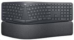 Logitech K860/Wireless Bluetooth/US postavitev/črna