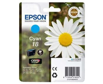 Epson Singlepack Cyan 18 Claria Home črnilo C13T18024012