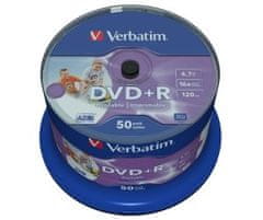 Verbatim DVD+R(50 paketov)Cake/Print/16x/4,7 GB/NoID