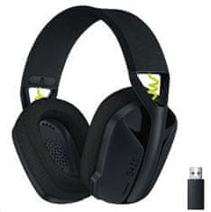 Logitech G435 LIGHTSPEED brezžične gaming slušalke - Črne