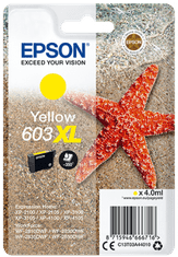 Epson enojno pakiranje, rumena barva 603XL