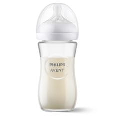 Philips Avent Steklena steklenička Natural Response 240 ml, 1m+