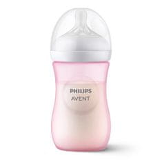Philips Avent Natural Response steklenička 260 ml, 1m+, roza