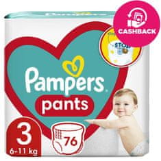 Pampers Active Baby Panty Panty Plenice velikost 3 (76 kosov plenic) 6-11 kg