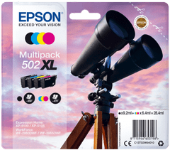 Epson multipack 4 barve, 502XL, črnilo, XL