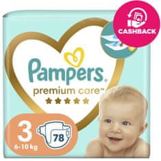 Pampers Premium Care plenice za enkratno uporabo velikosti 3 (78 kosov) 6-10 kg