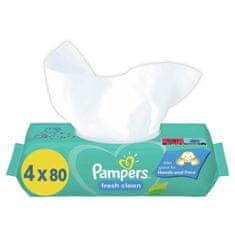 Pampers Fresh Clean XXL vlažni robčki 4x80 kosov