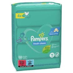 Pampers Fresh Clean XXL vlažni robčki 4x80 kosov