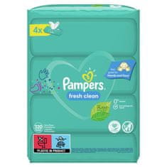 Pampers Fresh Clean XXL vlažni robčki 4x80 kosov