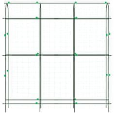 Vidaxl Vrtna oporna mreža za vzpenjavke 3 kosi U-okvir jeklo