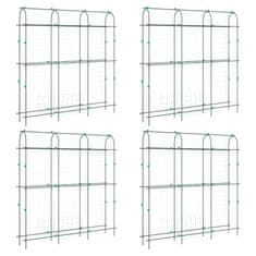 Vidaxl Vrtna oporna mreža za vzpenjavke 4 kosi U-okvir jeklo