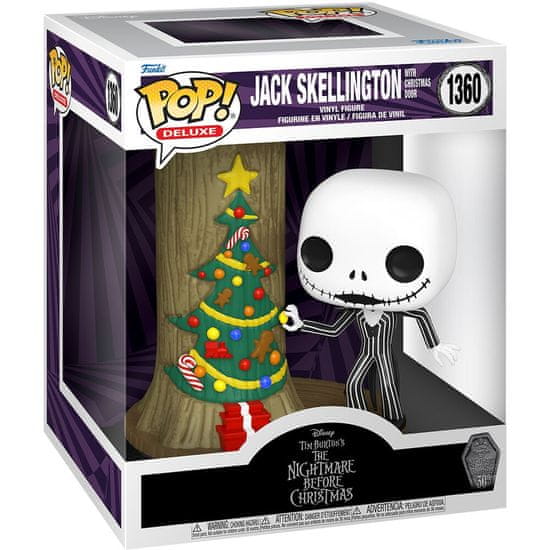 Funko POP Deluxe Disney figure Nightmare Before Christmas 30th Anniversary Jack Skellington With Christmas Door