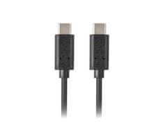 Lanberg Lanberg CA-CMCM-10CU-0010-BK kabel USB 2.0 1m USB-C M/M Black