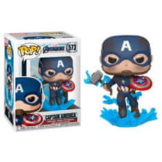 Funko POP figura Marvel Avengers Endgame Captain America with Broken Shield & Mjolnir 