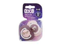 LOVI Lovi - Night & Day Dynamic Soother Girl 6-18m - For Kids, 2 pc 