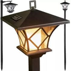 MG Garden Lamp sončna svetilka, črna