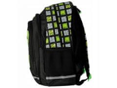 STARPAK Pixel Game Črno-zeleni šolski nahrbtnik za fanta 40x29x20 cm 