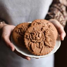Netscroll Lesen model za piškote v obliki tradicionalne vrtnice, CookieMold
