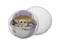 Disney Star Wars Baby Yoda Okrogla blazina, okrasna blazina 40x40 cm, Oeko-Tex 