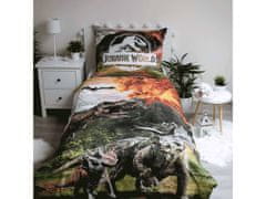 Jurassic World Komplet posteljnine, bombažna posteljnina z zadrgo 140x200 cm, Oeko-Tex 