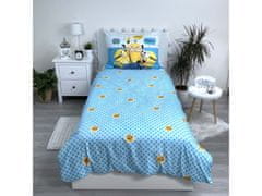 Despicable Me Minioni Modri komplet posteljnine, bombažna posteljnina z zadrgo 140x200 cm, Oeko-Tex 