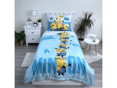 Despicable Me Minioni Modri komplet posteljnine, bombažna posteljnina z zadrgo 140x200 cm, Oeko-Tex 