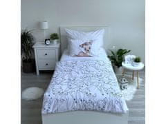 Disney Bambi Bež komplet posteljnine, bombažna posteljnina za otroke 100x135 cm, OEKO-TEX