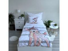 Disney Bambi Bež komplet posteljnine, bombažna posteljnina za otroke 100x135 cm, OEKO-TEX