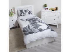 sarcia.eu Bulldog Komplet posteljnine, bombažna posteljnina z zadrgo 140x200 cm, Oeko-Tex